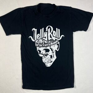 Jelly Roll City Skull Men's Small Black T-Shirt Reprint